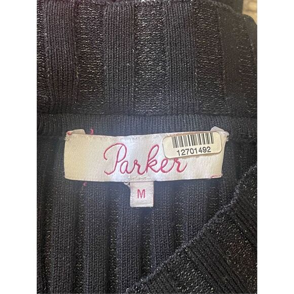 Parker‎ Women's Stripe Print Sweater Dress Midi Multicolor Size M - Picture 7 of 7